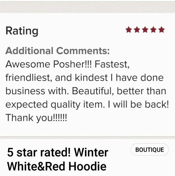 Boutique Hoodie White Red Top Sweatshirt Ties Over sized Stripes 5 ☆ Fav Cotton - Picture 4 of 5